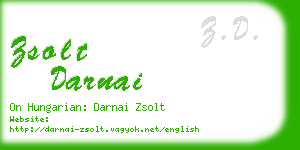 zsolt darnai business card